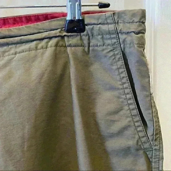 Columbia Hiking Pants Cropped Capri Khaki Green Size Large Petite - Picture 7 of 16
